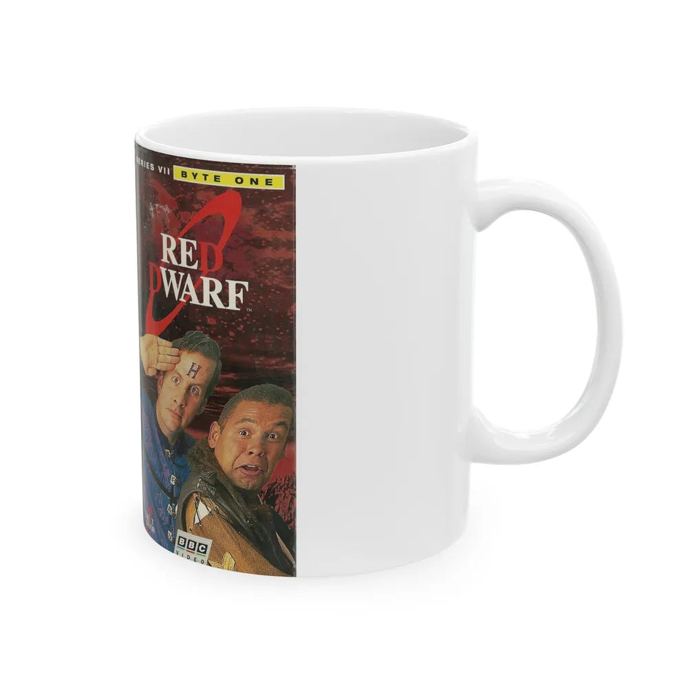 RED DWARF SERIES VII (VHS COVER) - White Coffee Mug-Go Mug Yourself