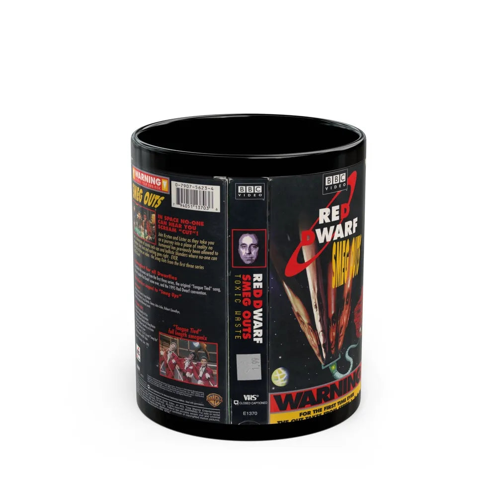 RED DWARF SMEG OUTS (VHS COVER) - Black Coffee Mug-11oz-Go Mug Yourself