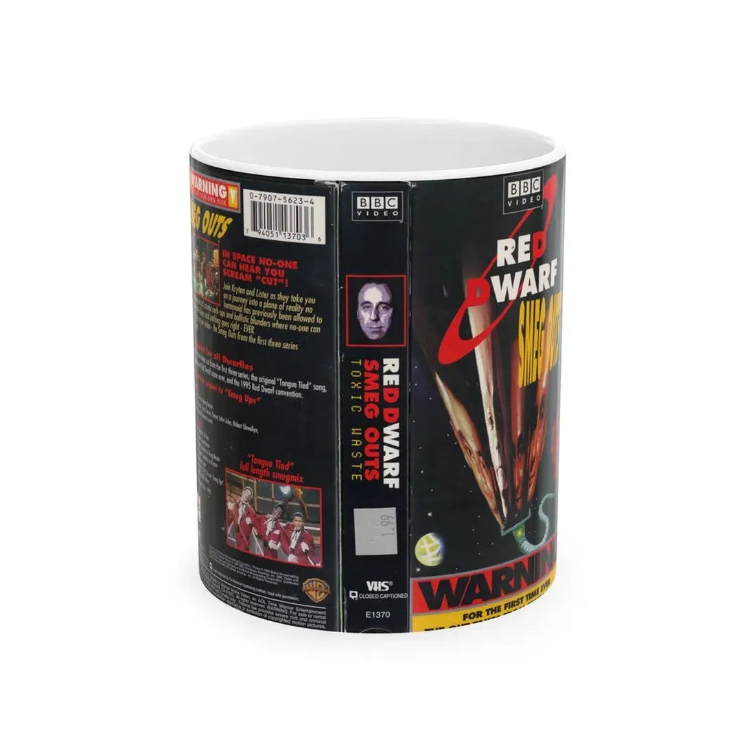 RED DWARF SMEG OUTS (VHS COVER) - White Coffee Mug 11oz - Go Mug Yourself