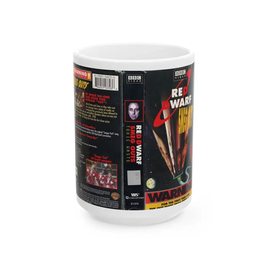 RED DWARF SMEG OUTS (VHS COVER) - White Coffee Mug 15oz - Go Mug Yourself