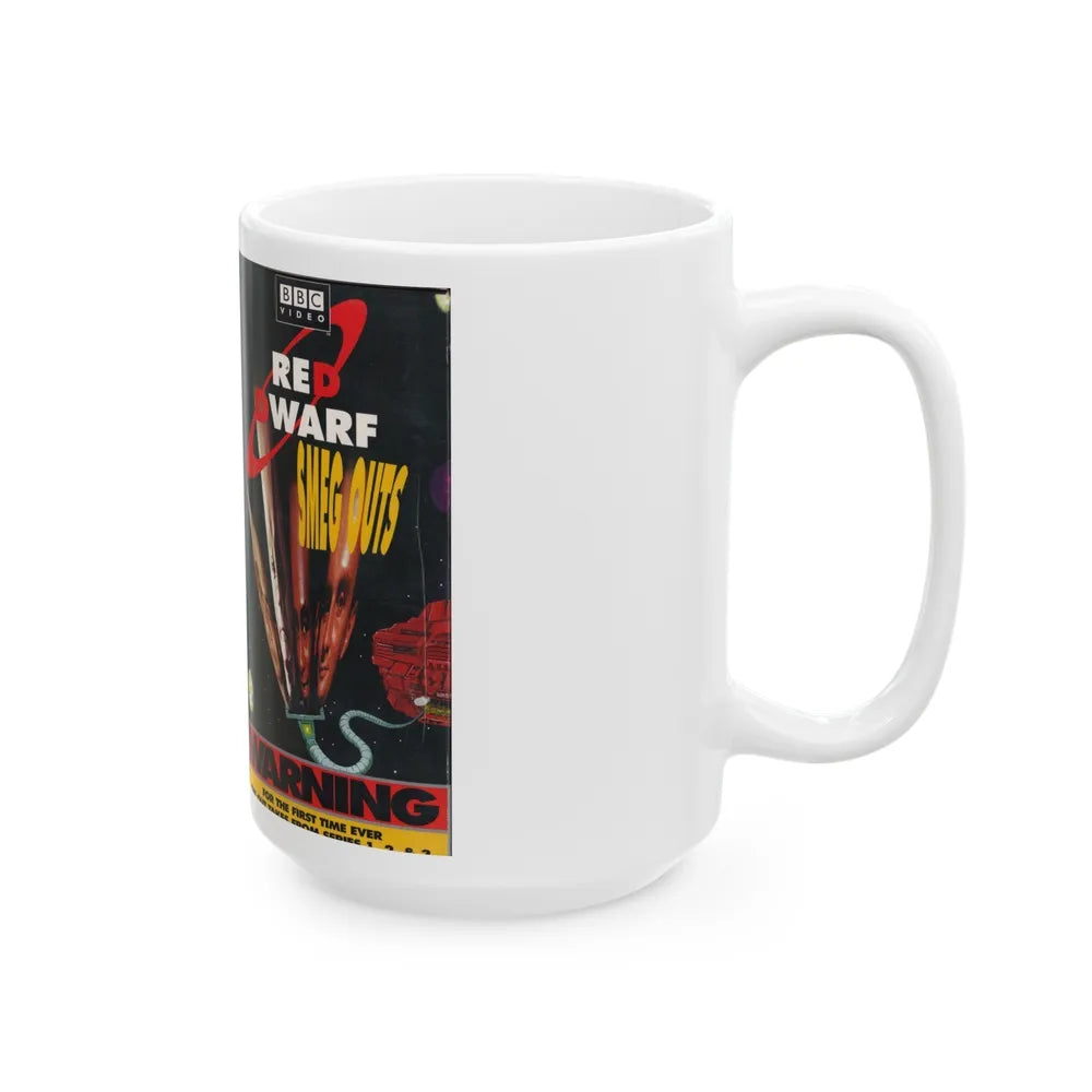 RED DWARF SMEG OUTS (VHS COVER) - White Coffee Mug-Go Mug Yourself