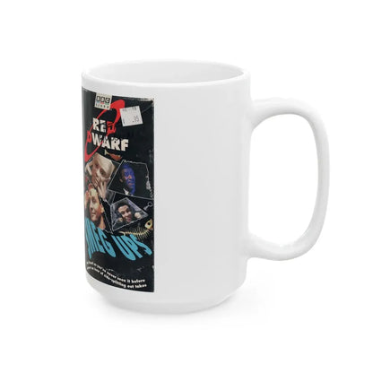 RED DWARF SMEG UPS (VHS COVER) - White Coffee Mug - Go Mug Yourself