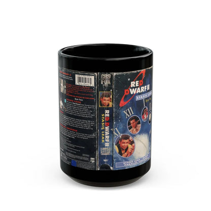 RED DWARF STASIS LEAK (VHS COVER) - Black Coffee Mug-15oz-Go Mug Yourself