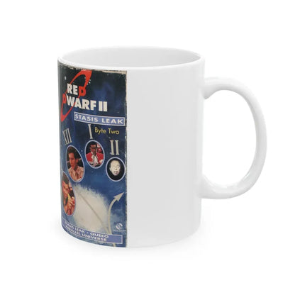 RED DWARF STASIS LEAK (VHS COVER) - White Coffee Mug - Go Mug Yourself