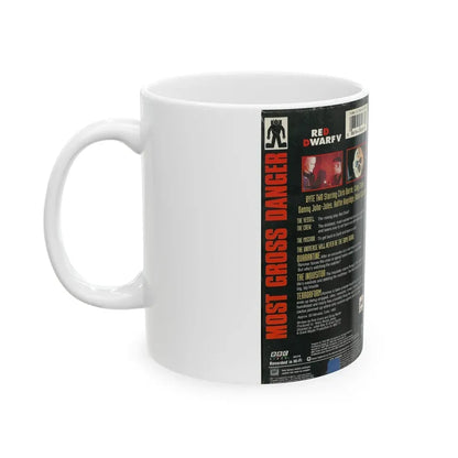 RED DWARF V QUARANTINE (VHS COVER) - White Coffee Mug - Go Mug Yourself