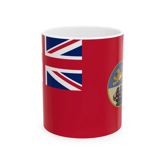 Red Ensign of British Bengal (Bangladesh) White Coffee Mug 11oz - Go Mug Yourself
