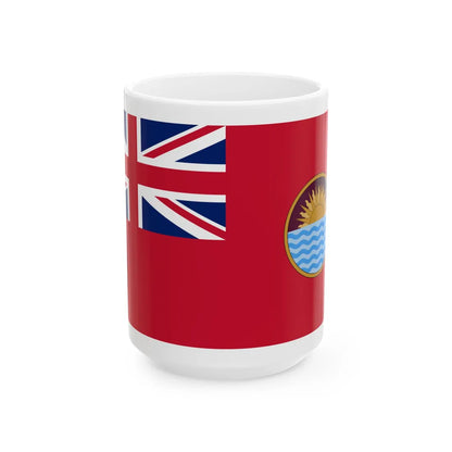Red Ensign of British Punjab (India) White Coffee Mug 15oz - Go Mug Yourself