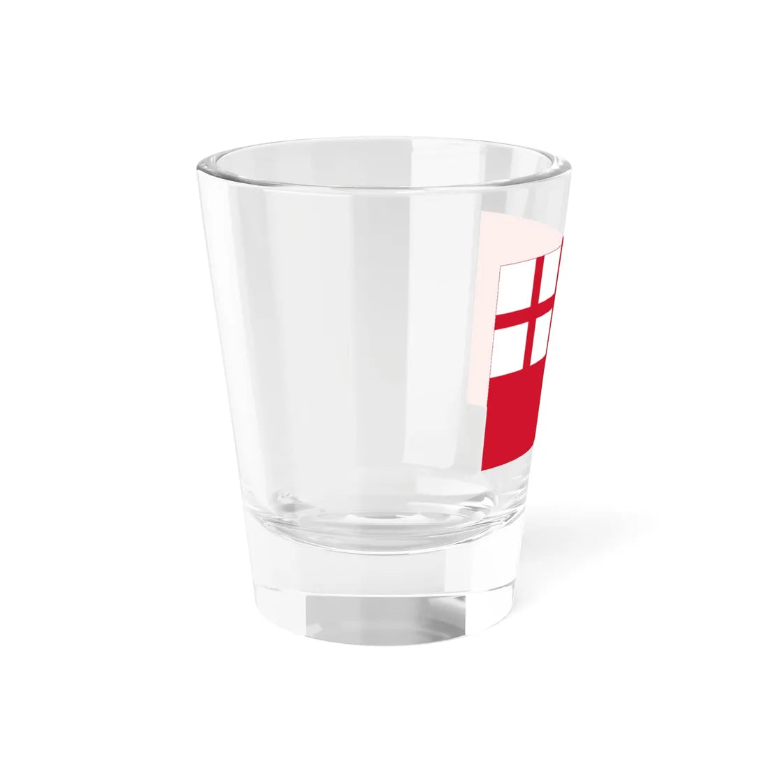 Red Ensign of England Square Canton (England) Shot Glass 1.5oz - Go Mug Yourself