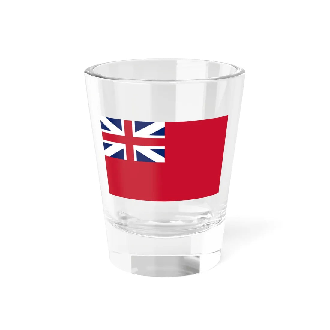 Red Ensign of Great Britain 1707-1800 (United Kingdom) Shot Glass 1.5oz 1.5oz - Go Mug Yourself