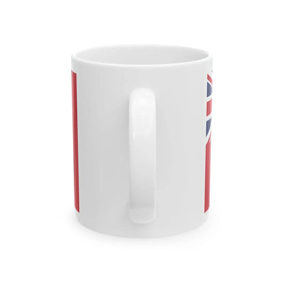 Red Ensign of South Africa 1912-1928 with coat of arms (South Africa) White Coffee Mug - Go Mug Yourself