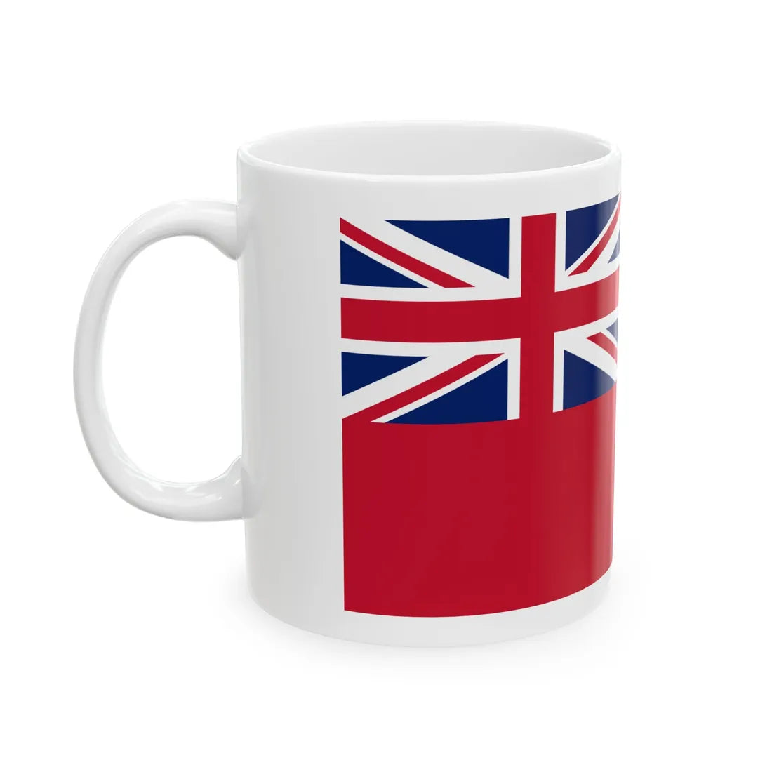 Red Ensign of South Africa 1912-1928 with coat of arms (South Africa) White Coffee Mug - Go Mug Yourself
