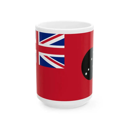 Red Ensign of South Australia 1870-1876 (Australia) White Coffee Mug 15oz - Go Mug Yourself