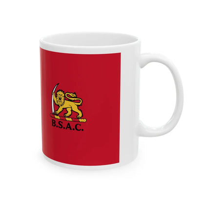 Red Ensign of the British South Africa Company (South Africa) White Coffee Mug - Go Mug Yourself