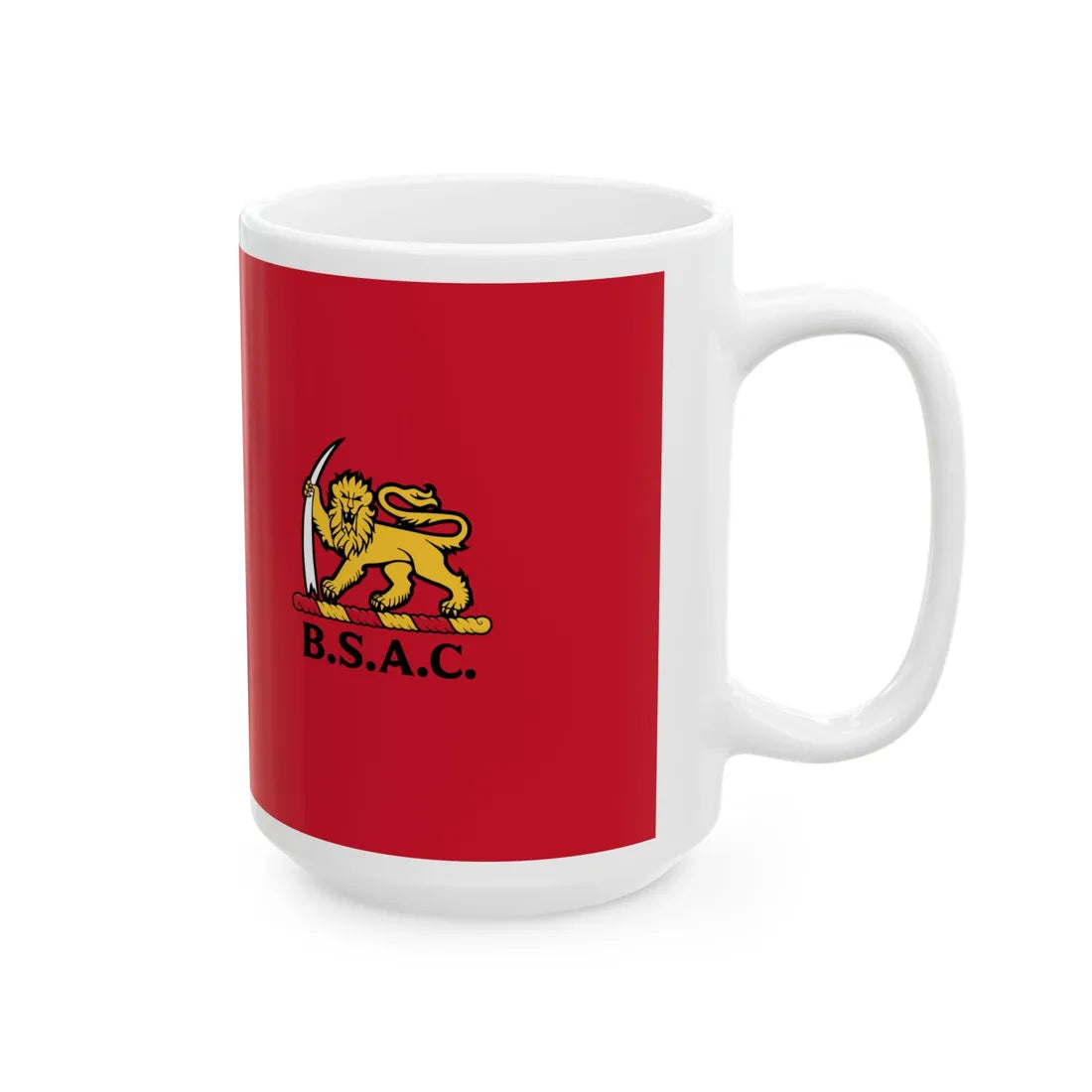 Red Ensign of the British South Africa Company (South Africa) White Coffee Mug - Go Mug Yourself