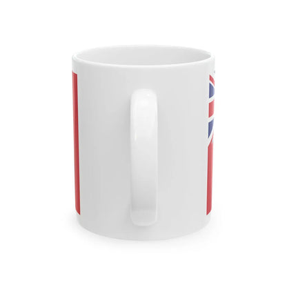 Red Ensign of the British South Africa Company variant (South Africa) White Coffee Mug - Go Mug Yourself