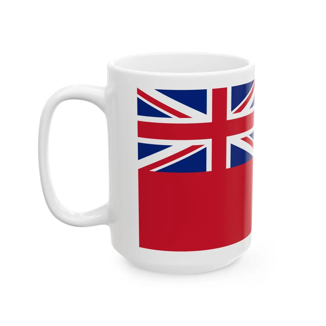 Red Ensign of the British South Africa Company variant (South Africa) White Coffee Mug - Go Mug Yourself