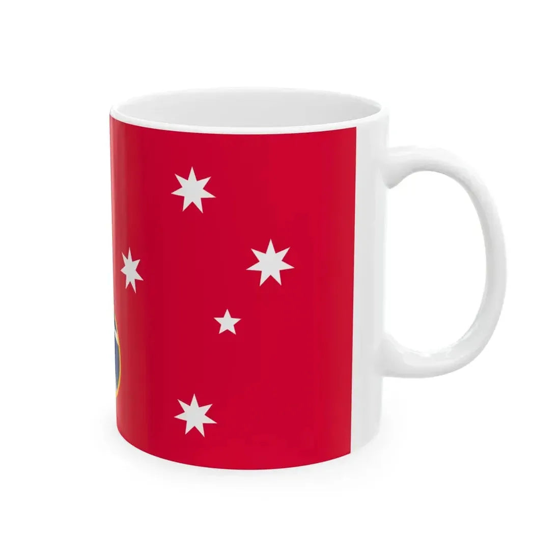 Red Ensign of the Commonwealth Lighthouse Service (Australia) White Coffee Mug - Go Mug Yourself