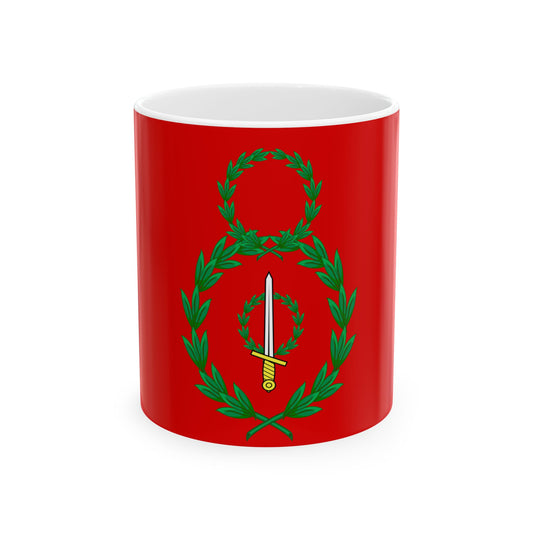 Red flag of Batavia Verlag von Krais und Hoffmann (Netherlands) White Coffee Mug-11oz-Go Mug Yourself