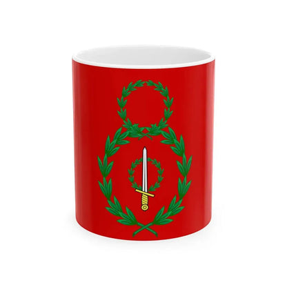Red flag of Batavia Verlag von Krais und Hoffmann (Netherlands) White Coffee Mug 11oz - Go Mug Yourself