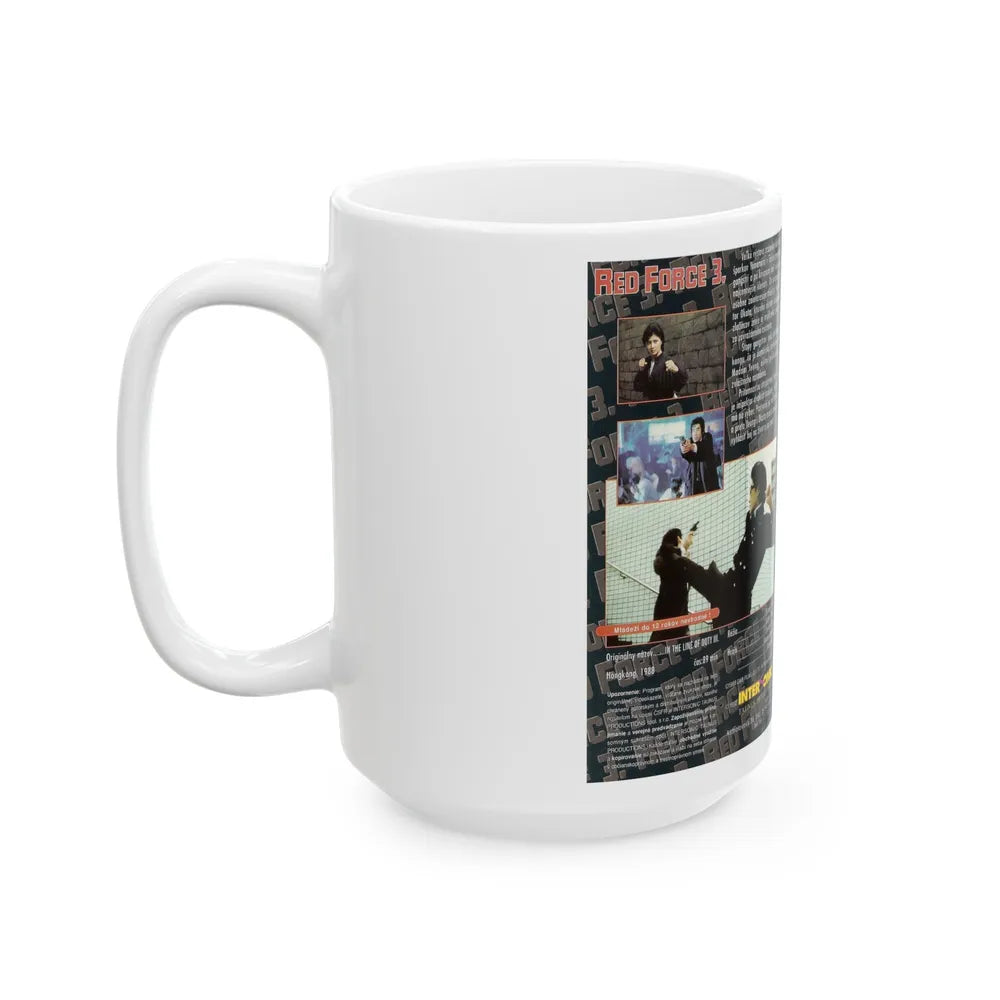 RED FORCE 3 CYNTHIA KHAN (VHS COVER) - White Coffee Mug-Go Mug Yourself