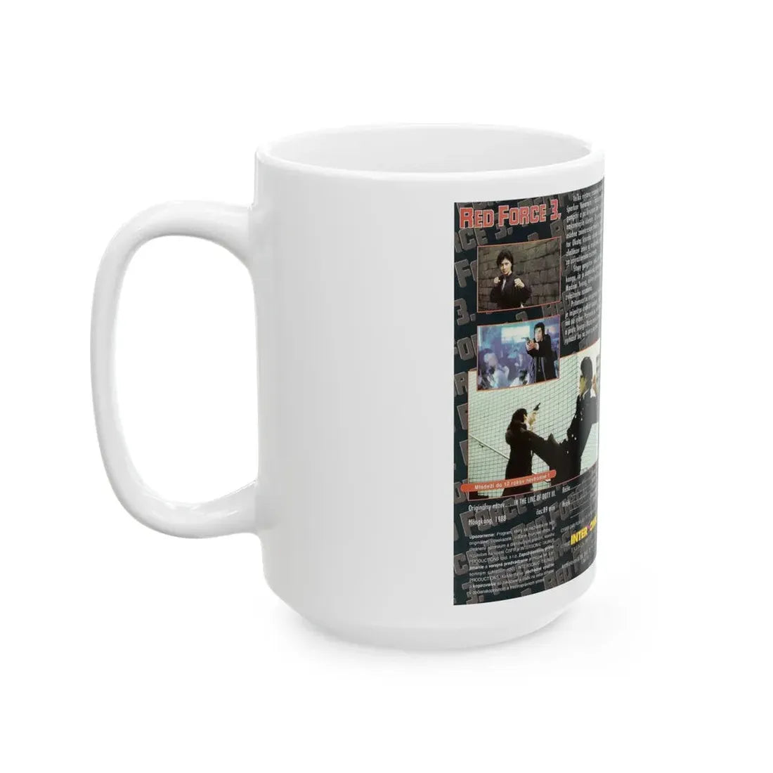 RED FORCE 3 CYNTHIA KHAN (VHS COVER) - White Coffee Mug - Go Mug Yourself