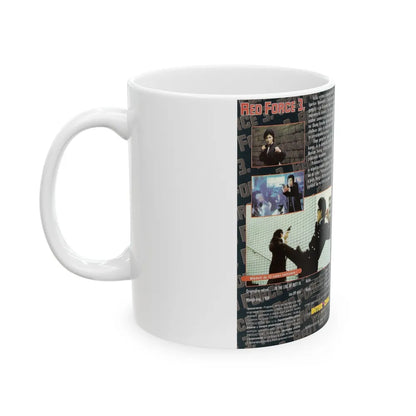 RED FORCE 3 CYNTHIA KHAN (VHS COVER) - White Coffee Mug-Go Mug Yourself