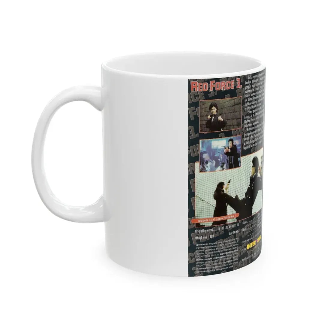 RED FORCE 3 CYNTHIA KHAN (VHS COVER) - White Coffee Mug - Go Mug Yourself