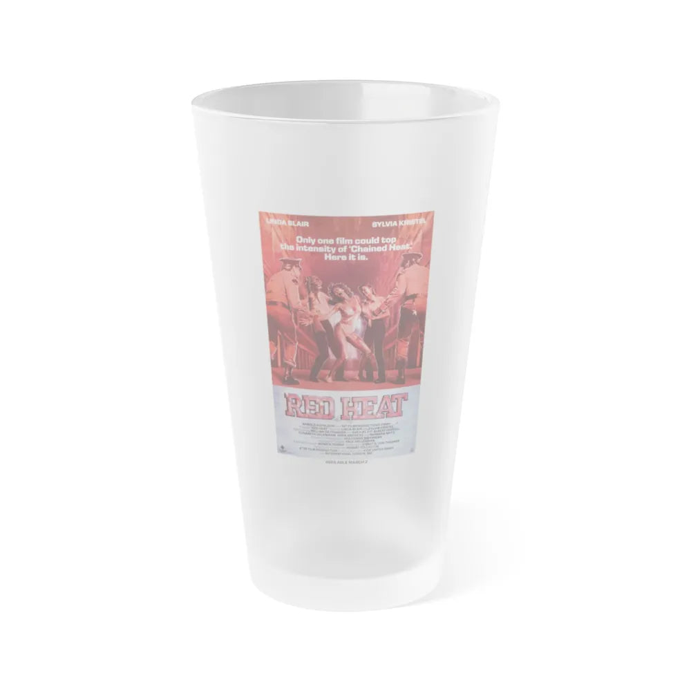 RED HEAT 1988 Movie Poster - Frosted Pint Glass 16oz-Go Mug Yourself