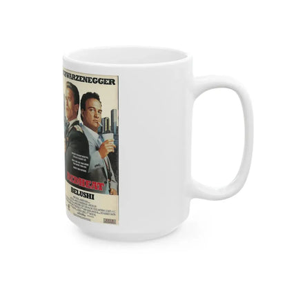 RED HEAT SCHWARZENEGGER (VHS COVER) - White Coffee Mug - Go Mug Yourself