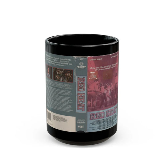 RED HEAT (VHS COVER) - Black Coffee Mug-15oz-Go Mug Yourself