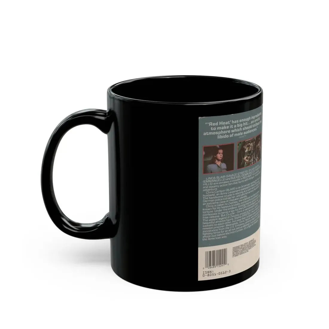 RED HEAT (VHS COVER) - Black Coffee Mug - Go Mug Yourself
