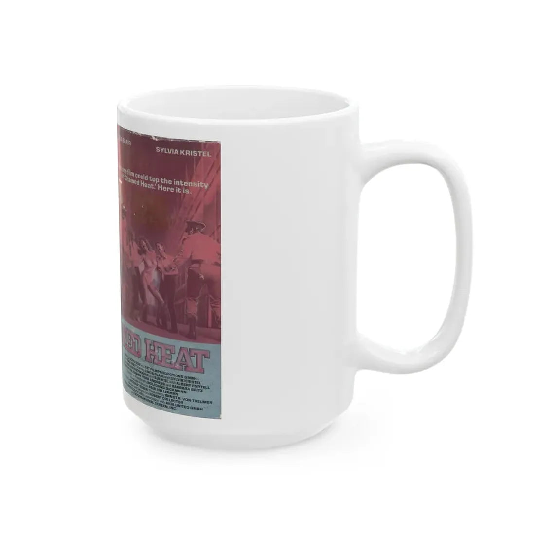 RED HEAT (VHS COVER) - White Coffee Mug - Go Mug Yourself