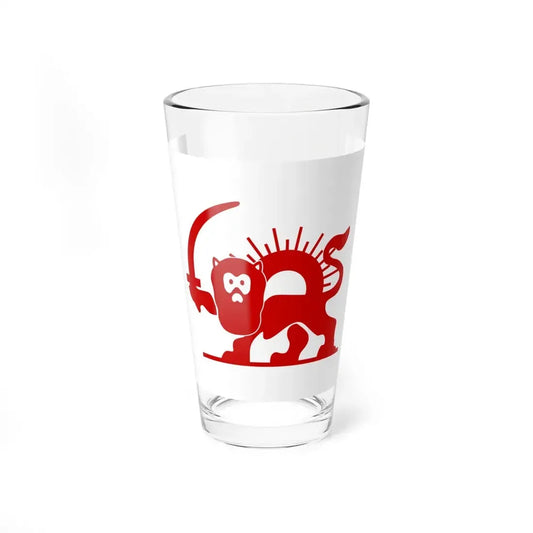 Red Lion with Sun (Iran) Pint Glass 16oz 16oz - Go Mug Yourself