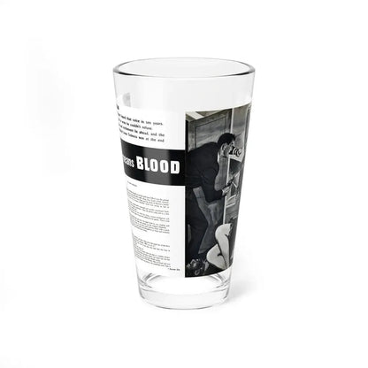 Red Means Blood, Private Eye, November 1959 (Magazine Illustration) Pint Glass 16oz 16oz - Go Mug Yourself