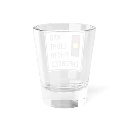 RED PHOTO ENFORCED Delaware R10-19-DE (Delaware) (Road Sign) Shot Glass 1.5oz - Go Mug Yourself