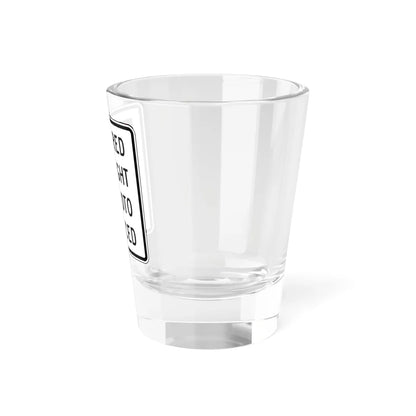 RED PHOTO ENFORCED Delaware R10-19-DE (Delaware) (Road Sign) Shot Glass 1.5oz - Go Mug Yourself