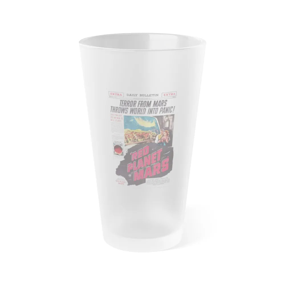 RED PLANET MARS 1952 Movie Poster - Frosted Pint Glass 16oz-Go Mug Yourself