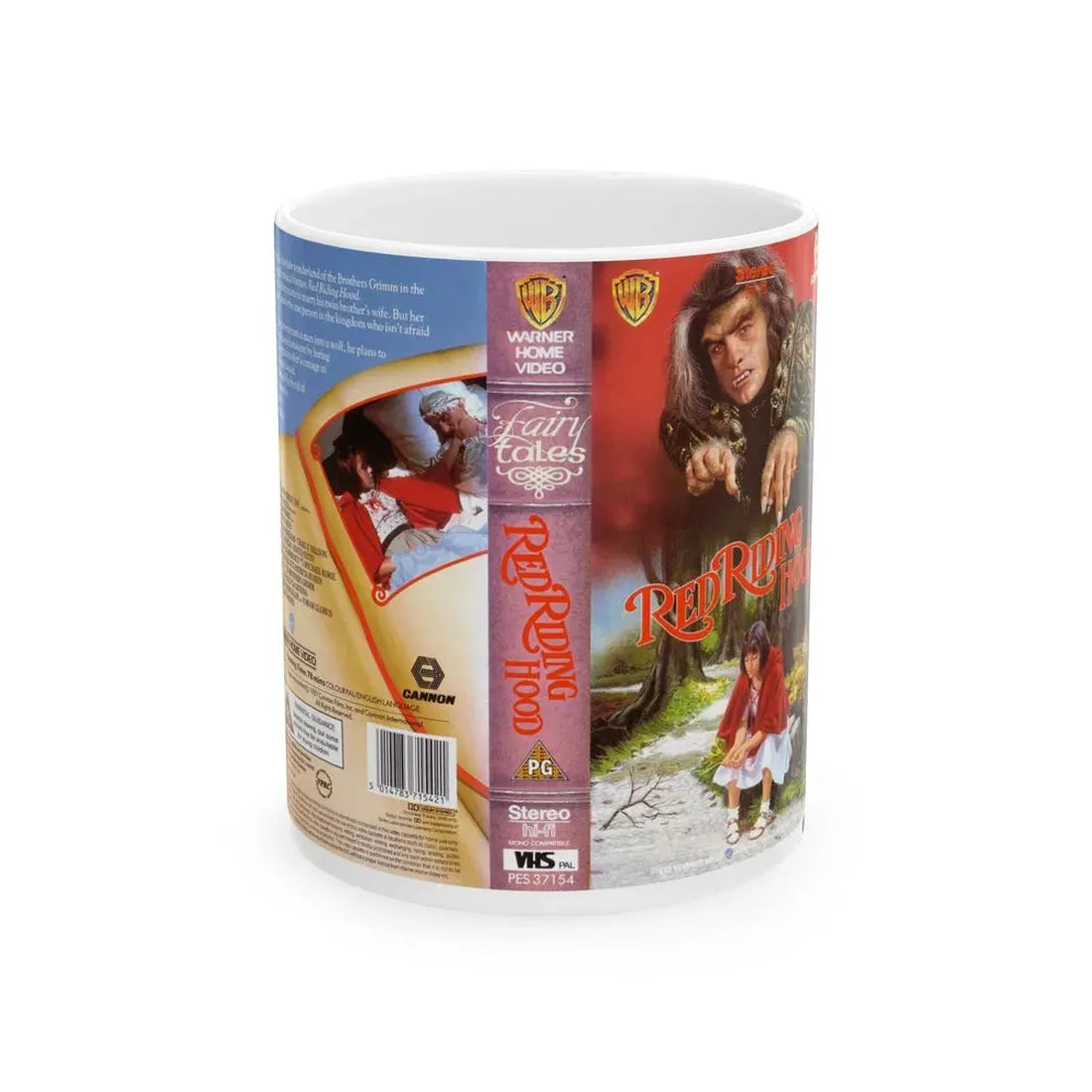 RED RIDING HOOD CANNON (VHS COVER) - White Coffee Mug 11oz - Go Mug Yourself