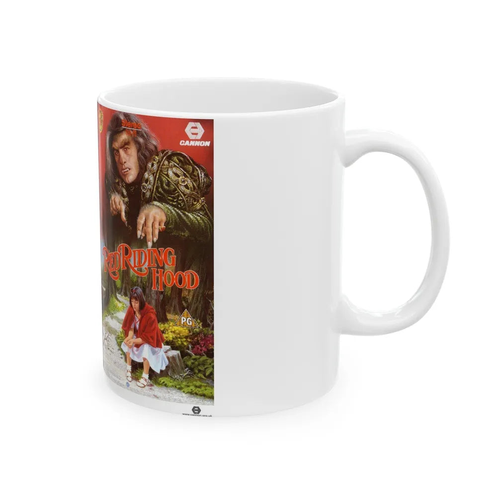 RED RIDING HOOD CANNON (VHS COVER) - White Coffee Mug-Go Mug Yourself