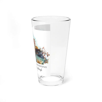 Red Roofs (1), Ladies' Home Journal, July 1934 (Magazine Illustration) Pint Glass 16oz - Go Mug Yourself