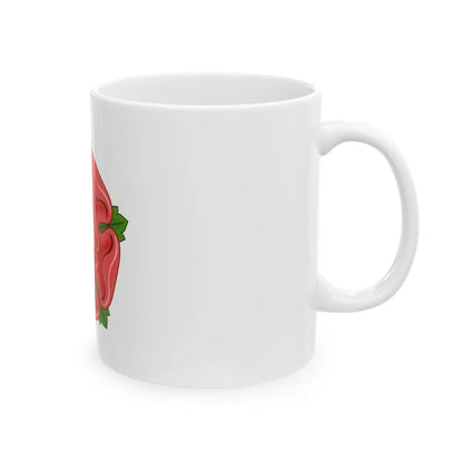 Red Rose Badge of Lancaster - White Coffee Mug - Go Mug Yourself