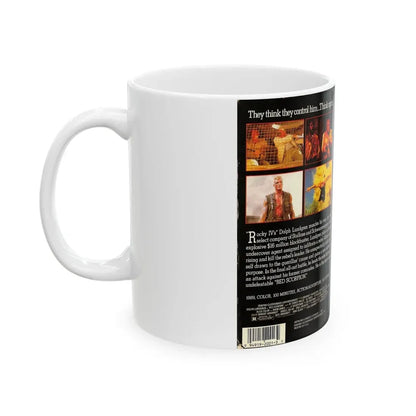 RED SCORPION (VHS COVER) - White Coffee Mug - Go Mug Yourself