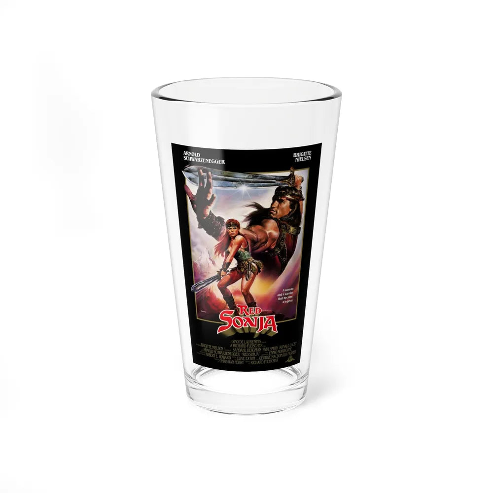 RED SONJA 1985 Movie Poster - Pint Glass 16oz-16oz-Go Mug Yourself