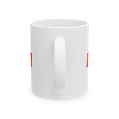 Red St Georges Cross (Germany) White Coffee Mug - Go Mug Yourself