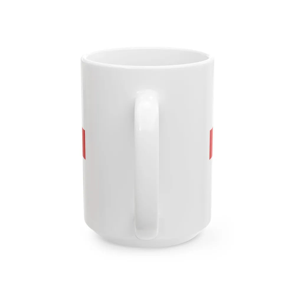 Red St Georges Cross (Germany) White Coffee Mug - Go Mug Yourself