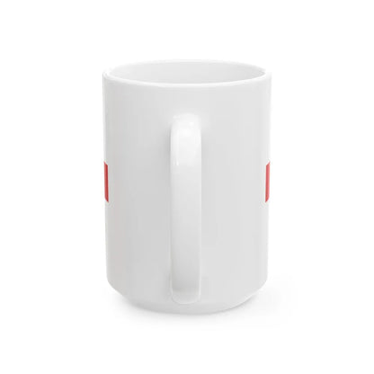 Red St Georges Cross (Germany) White Coffee Mug - Go Mug Yourself