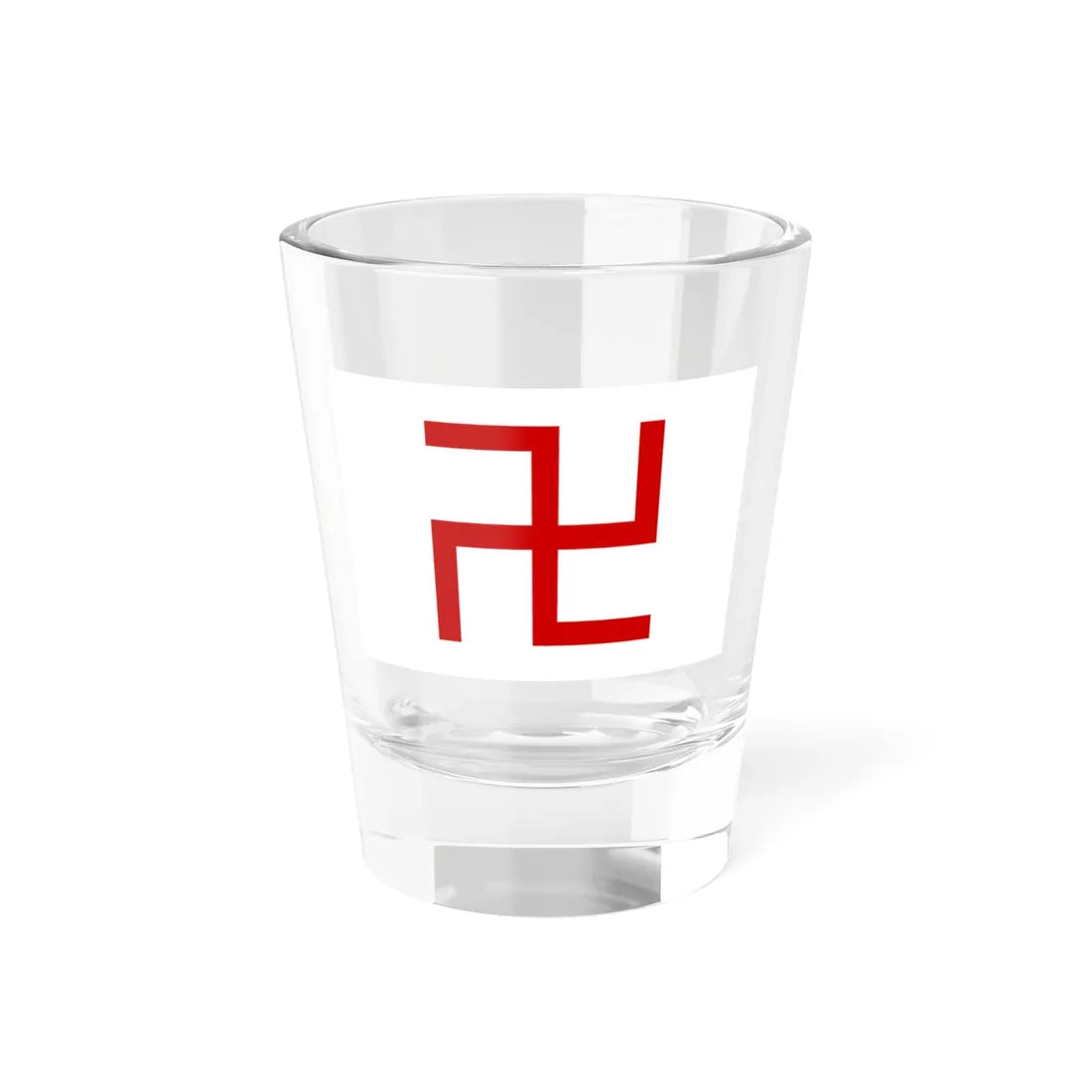 Red swastika flag (India) Shot Glass 1.5oz 1.5oz - Go Mug Yourself