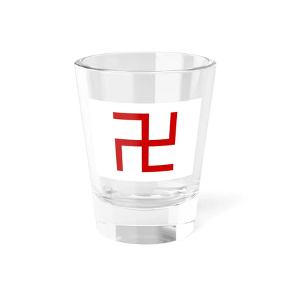 Red swastika flag (India) Shot Glass 1.5oz 1.5oz - Go Mug Yourself