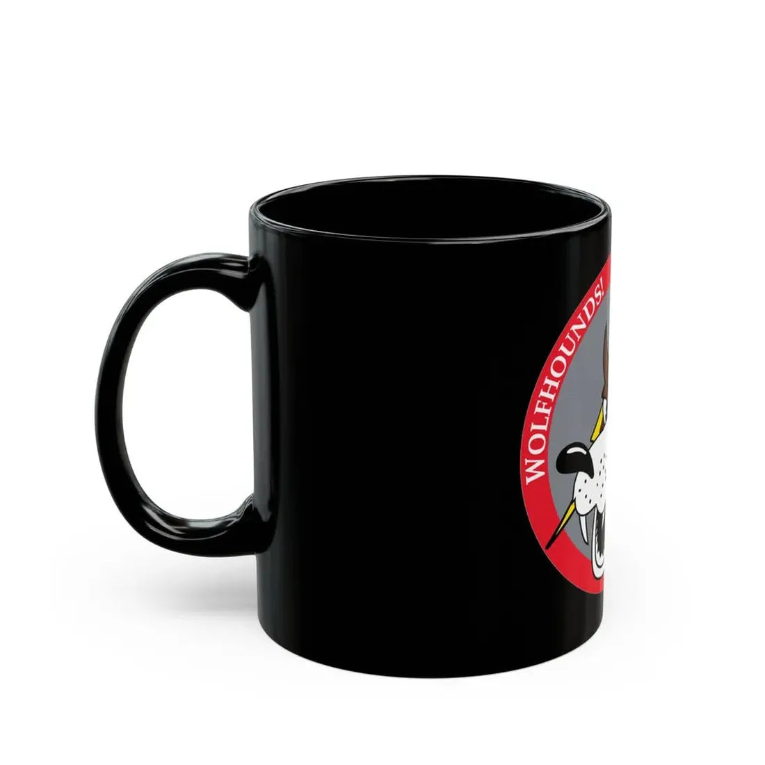 Red Wolfhound Patch (U.S. Air Force) Black Coffee Mug - Go Mug Yourself