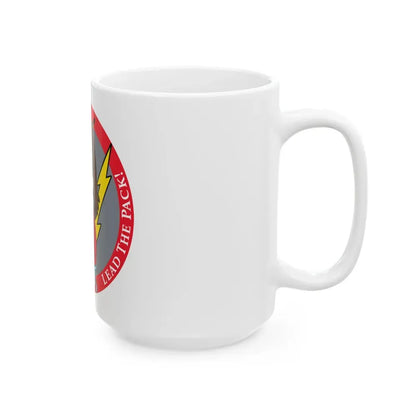 Red Wolfhound Patch (U.S. Air Force) White Coffee Mug - Go Mug Yourself